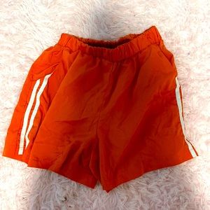 orange shorts
